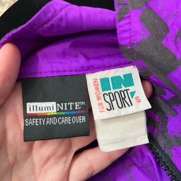 Illuminite sport for women vintage 90s windbreaker jacket full zip size small - Picture 4 of 16